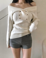 phillip two-button off-shoulder nt