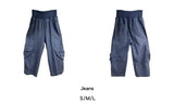 Khaki Cargo Wide Leg Straight Pants