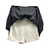 Lulu spandex ribbed flare knit skirt (2 colors)