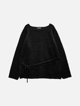 [Guest Look] Latte Boat Neck Loose Fit Long Knit (4c)