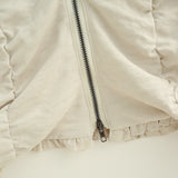 Riel Shirring Zip Top