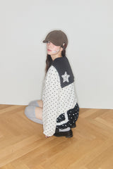 POLKA STAR PATCH SAILOR BLOUSE (IVORY)