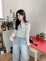 UE Square Twist Knit Bustier (4color)