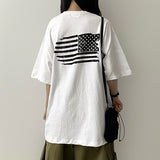 Can Me Hip アメリカフラッグ半袖Tシャツ