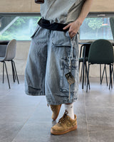Dekaring D‑Ring Cargo Bermuda Denim