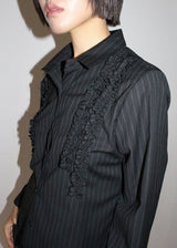 FRILL STRIPE SHIRT