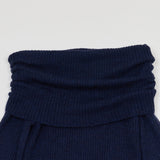 カットオフショルダーニット NAVY