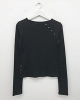 Bias snap long sleeve (4color)