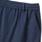 エッセンシャルツイルストリングワイドパンツ - ネイビー