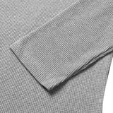 ASCLO ショルダーボタンワッフルTシャツ (2color)