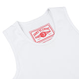 DirtyCoins Printed Label Tank Top White