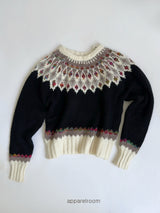 Nordic Jacquard Round Knitwear