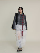 Hayley Cancanシースルーレースロングスカート