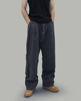 Chiro Stitch Cotton Pants (Charcoal)