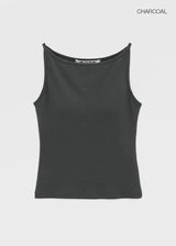 [MADE] Yeti Boat Neck Sleeveless Top (Built-in Cap)