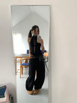 STUD BALLOON WIDE PANTS (2C)