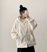 Ronff Embroidery Fleece To Way Hooded Zip-Up