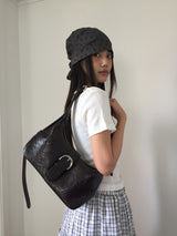 Tony Big Buckle Shoulder Bag (4color)