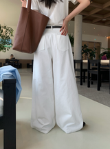 El's French Cotton Wide Slacks / 1 colors