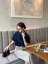 [Lè made] Lè made サマーリネンワイドスラックス / 3 colors