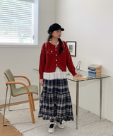 ソルベロングチェックスカート