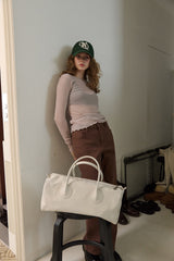 MADE_Marlow Boston Bag / PURE IVORY