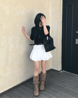 Draw Balloon Belt SET Banding MIni Skirt