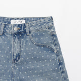 4 PART DESTROYED DOT DENIM PANTS code 21102