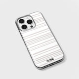 mmsr stripe epoxy bumper case (silver frame / gray)
