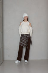 DRAPE チェックレイヤードスカート