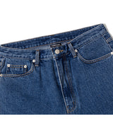 LB Denim Wide Bermuda Shorts (Deep Blue)