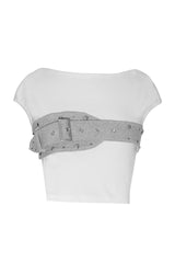 Belted Crop Top