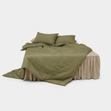 Dust-Free Classic Stripe - Green Duvet Cover - K size
