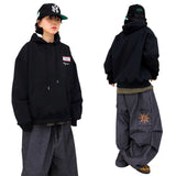 Embroidered Patch Hoodie