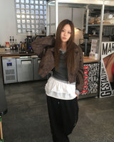 Vintage crop jacket