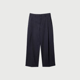 LMN Ries Deep One Tuck Back Banding Wool Wide Slacks (4 colors)