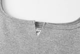 Basic rough tank top - gray