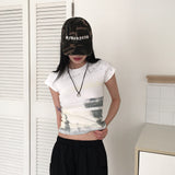 Varf printed slim fit short sleeve T-shirt