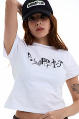 ミスティックタイプロゴTシャツ [ホワイト]