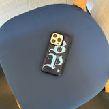 BP lettering epoxy case (navy)