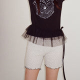 [TOBAKE] Golj Shorts_Flower