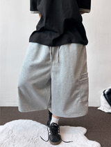 Back Square Cargo Rivet Bermuda 3 Color
