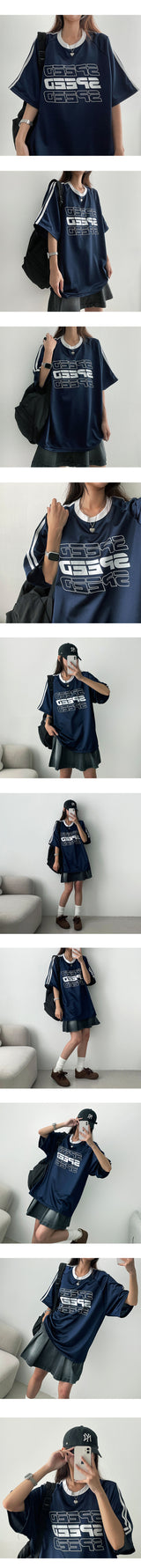 キャノンツートラックカラーユニフォーム半袖Tシャツ (3 colors)