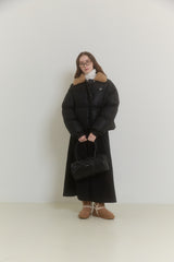 PLUSH FUR COLLAR JUMPER