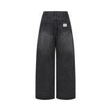 DULO TWO PINTUCK WIDE DENIM PANTS UNISEX