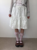 Mogu frill knee socks (9color) 
