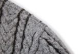 13DE MARZO Bear Yarn Weave Cardigan Dark Grey