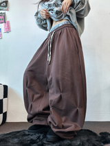 PUNCHING LOOSE HIP STREET LONG PANTS 💙🤎2COLOR