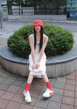 コマフリルビーニー - Red