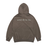 24FW BASIC BIO WASHING HOODIE ZIP UP COCOA